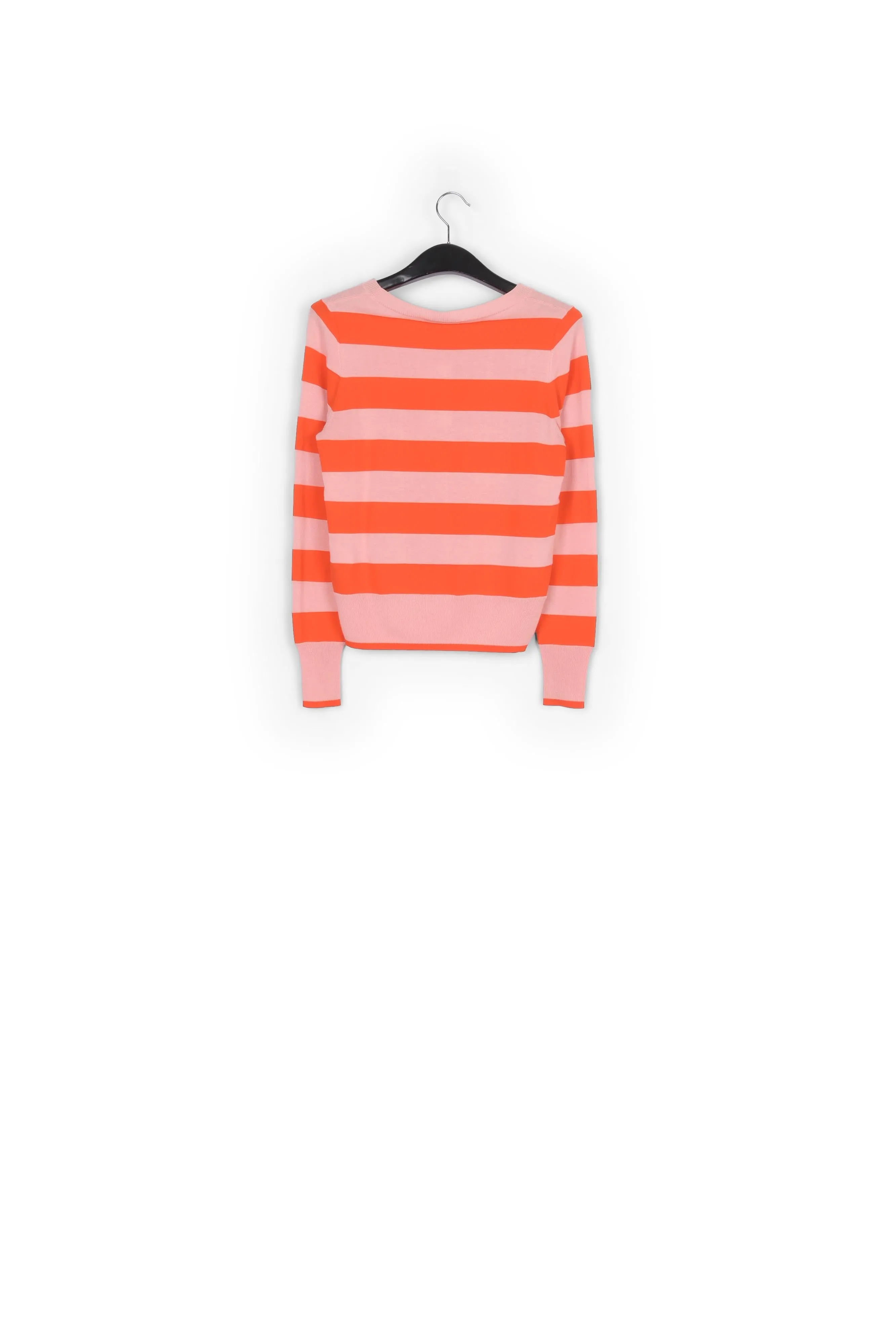 Light pink and orange striped sweater