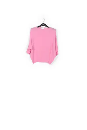 Light pink merino wool and cashmere sweater