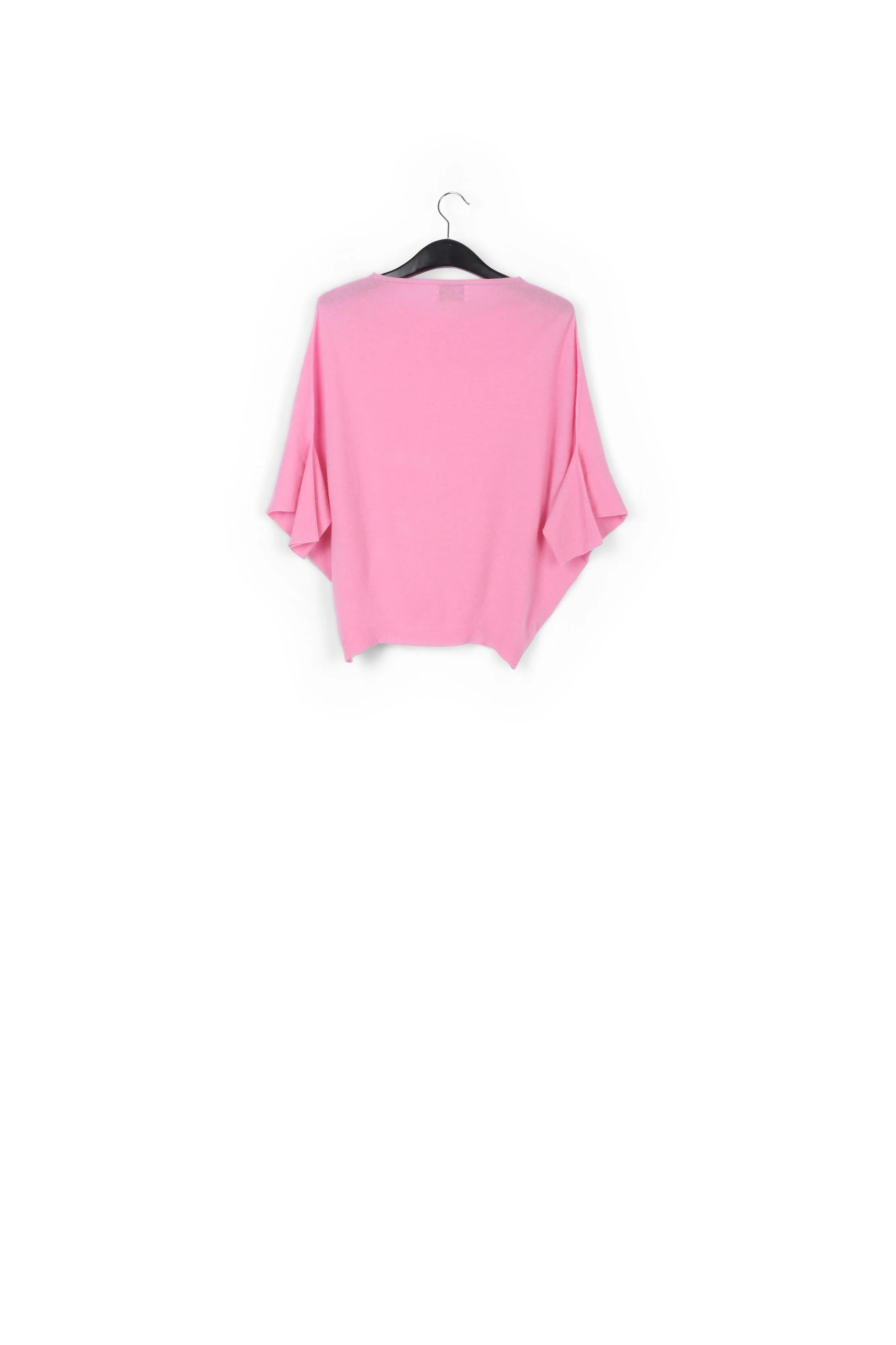 Light pink merino wool and cashmere sweater