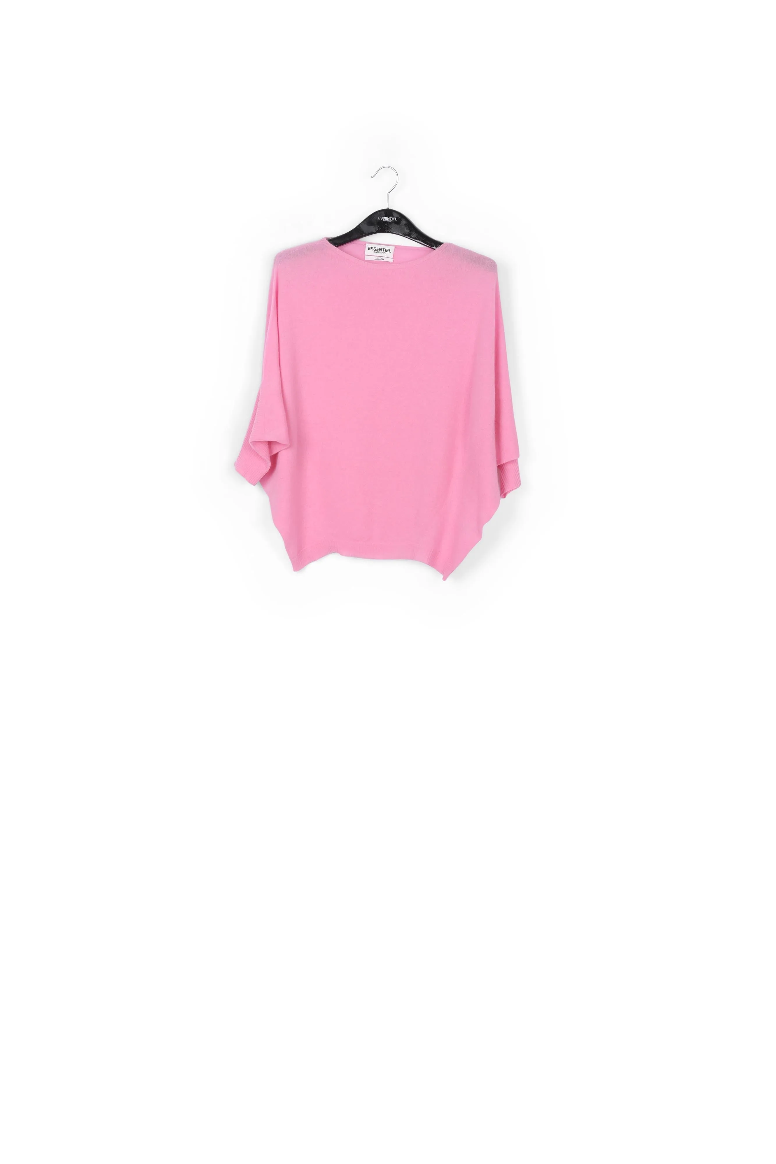 Light pink merino wool and cashmere sweater