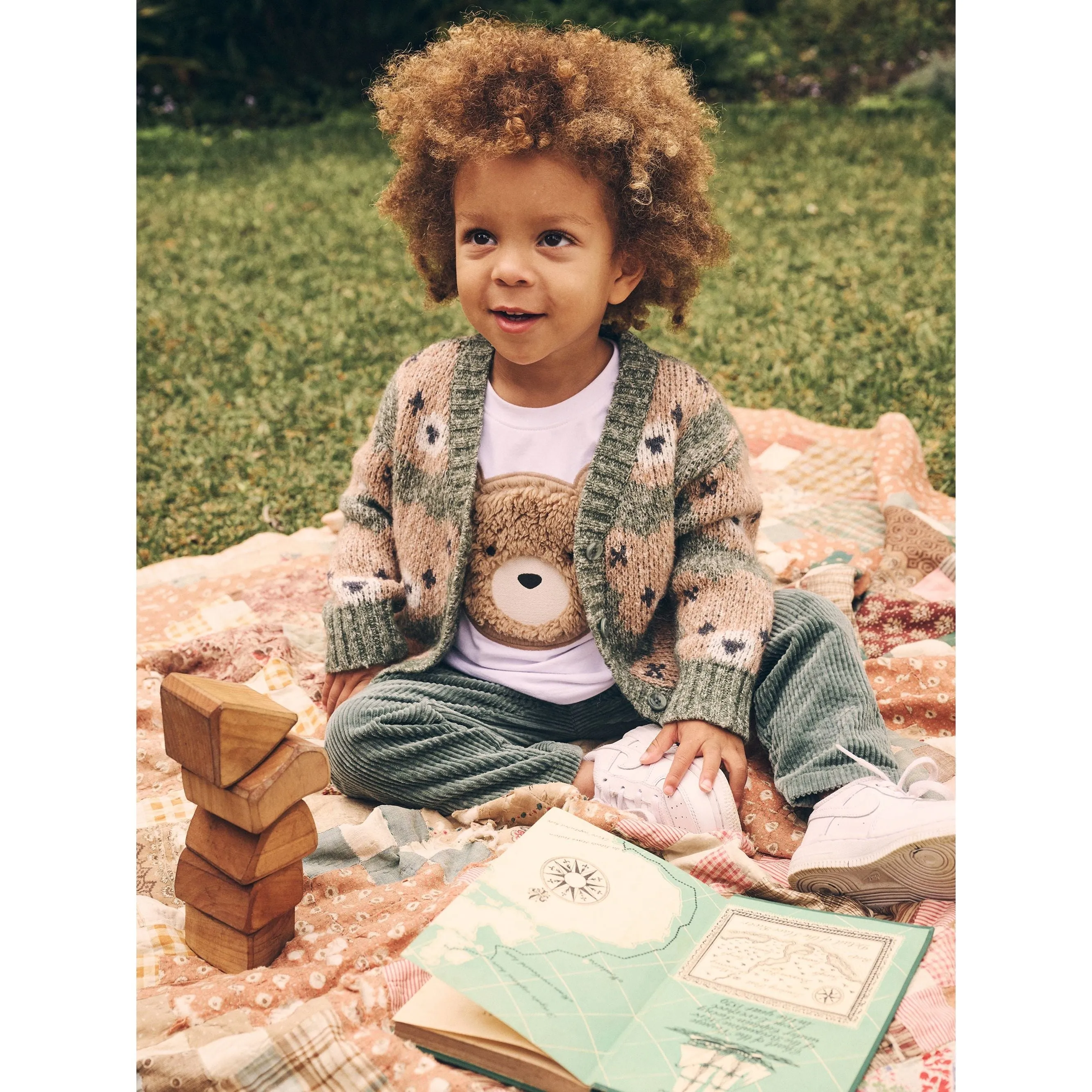 Light Spruce Huxbear Boxy Cardi