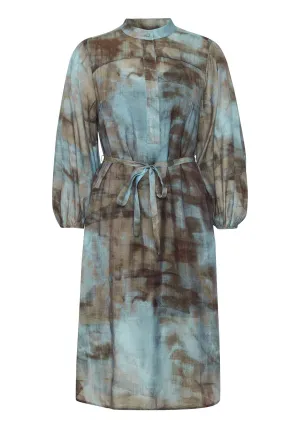Light Woven Dress - Blue
