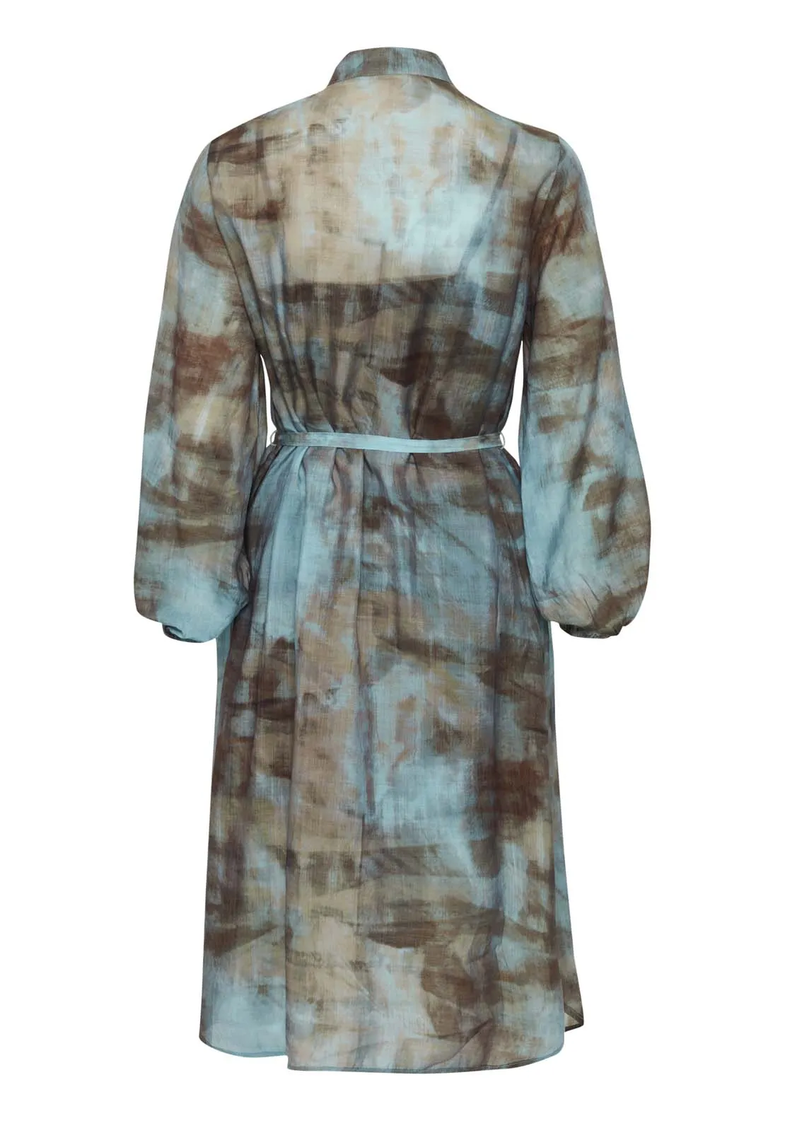 Light Woven Dress - Blue