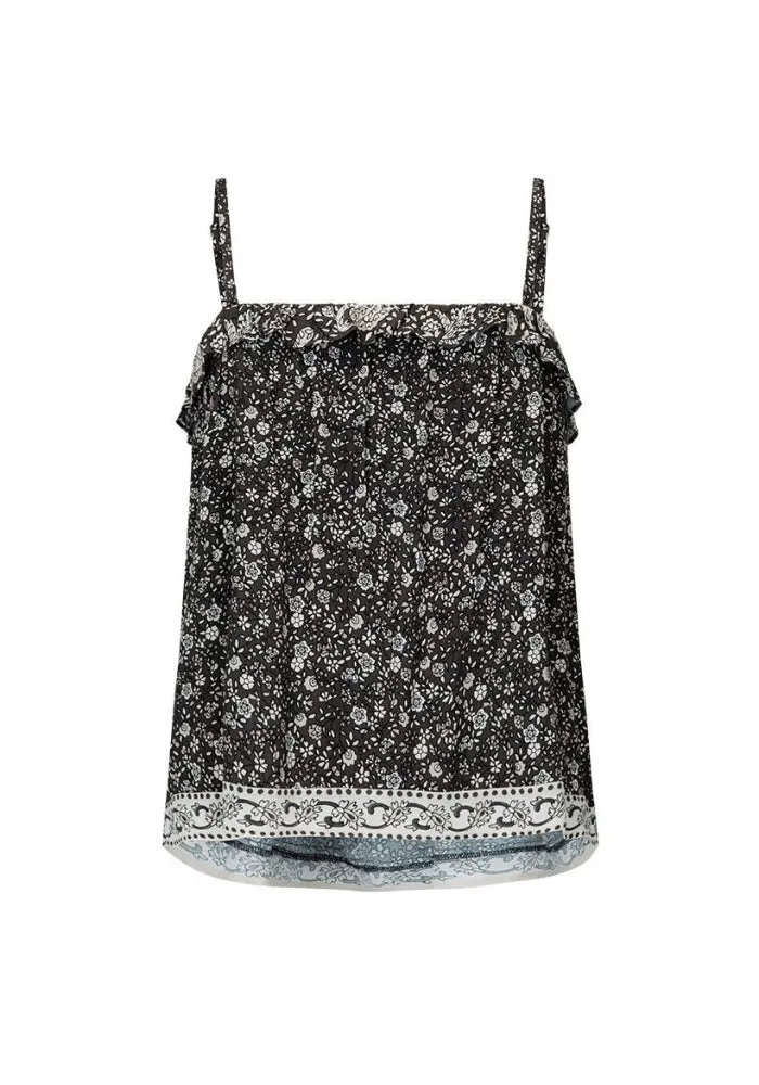 Little Bird Strapless Frill Top - Midnight