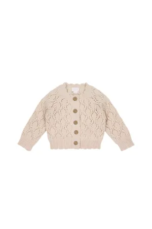 Livvy Cardigan - Light Oatmeal Marle | Jamie Kay