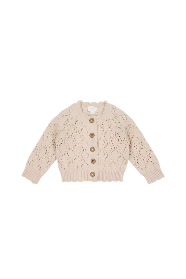 Livvy Cardigan - Light Oatmeal Marle | Jamie Kay
