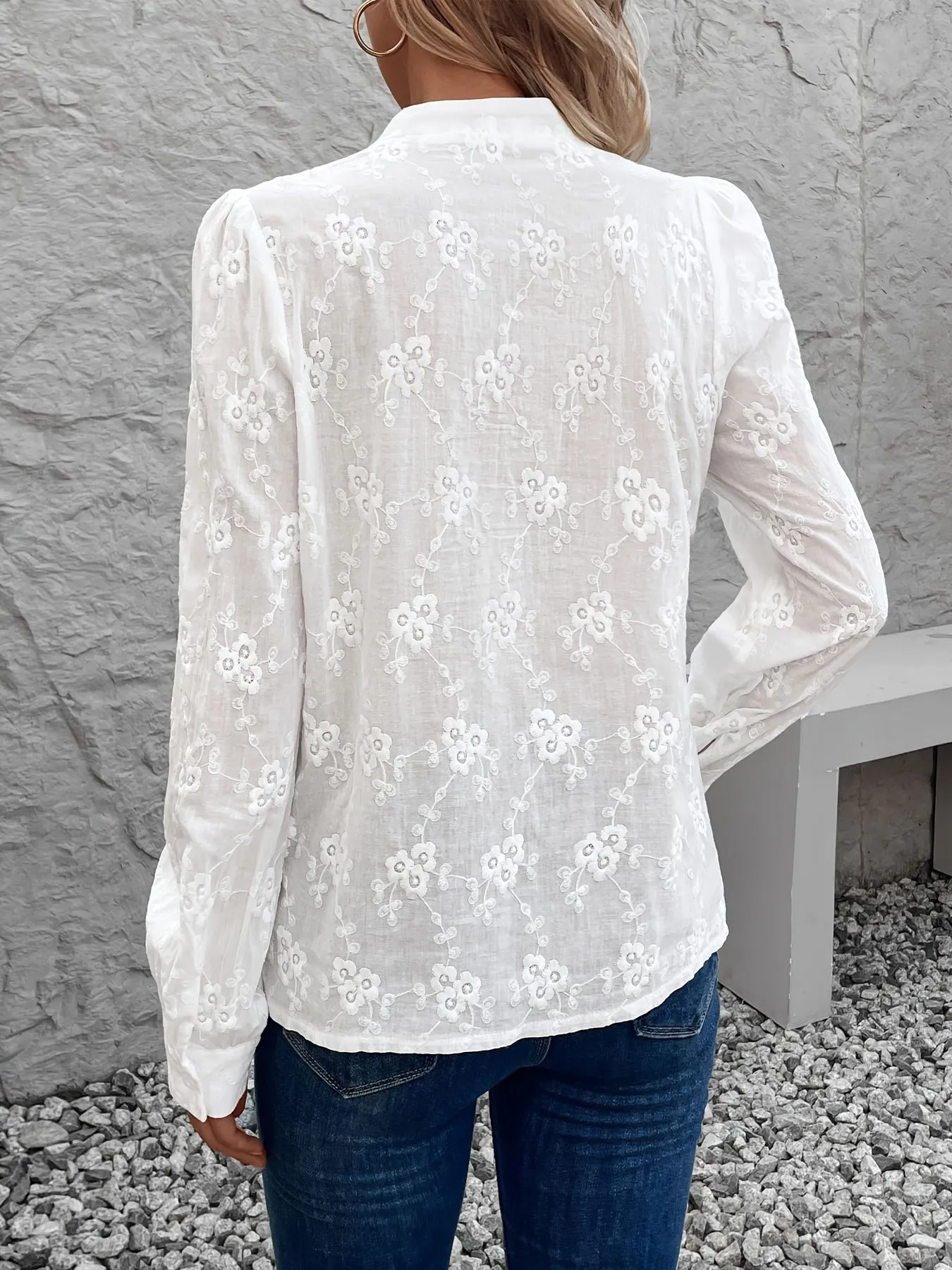 Marilou | Embroidered Long Sleeve Shirt