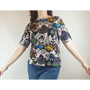 Marimekko x Uniqlo classic colourful print tee shirt size S (best fits size 10)