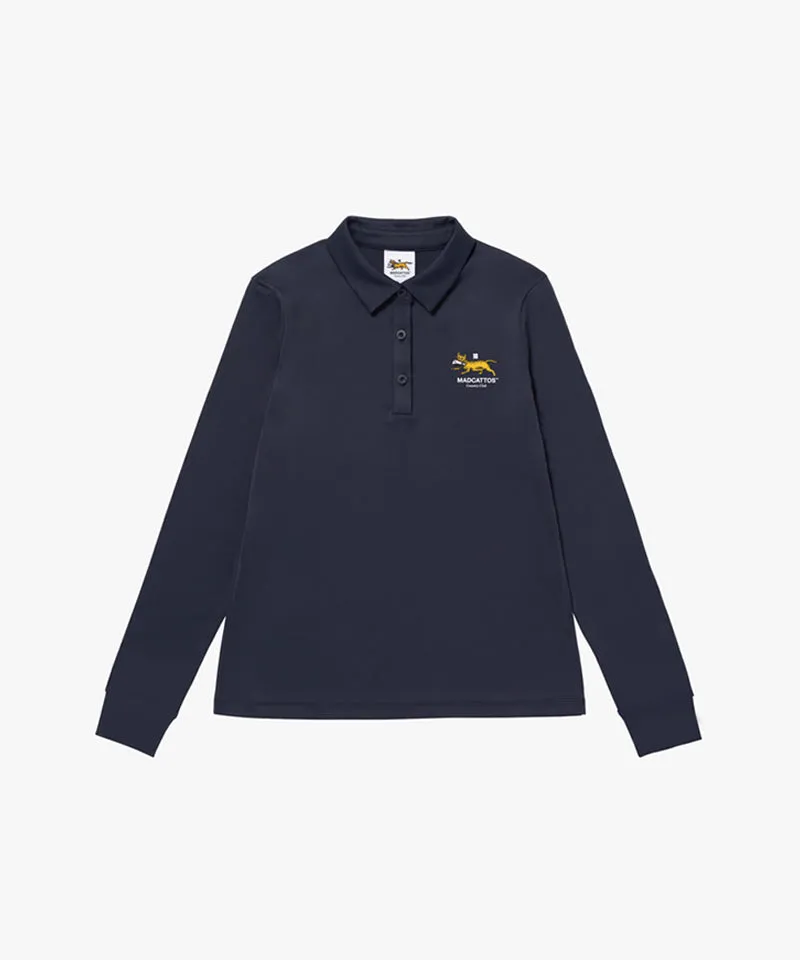 MCC Women's Stretch L/S Polo Shirt - Dark Navy