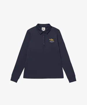 MCC Women's Stretch L/S Polo Shirt - Dark Navy