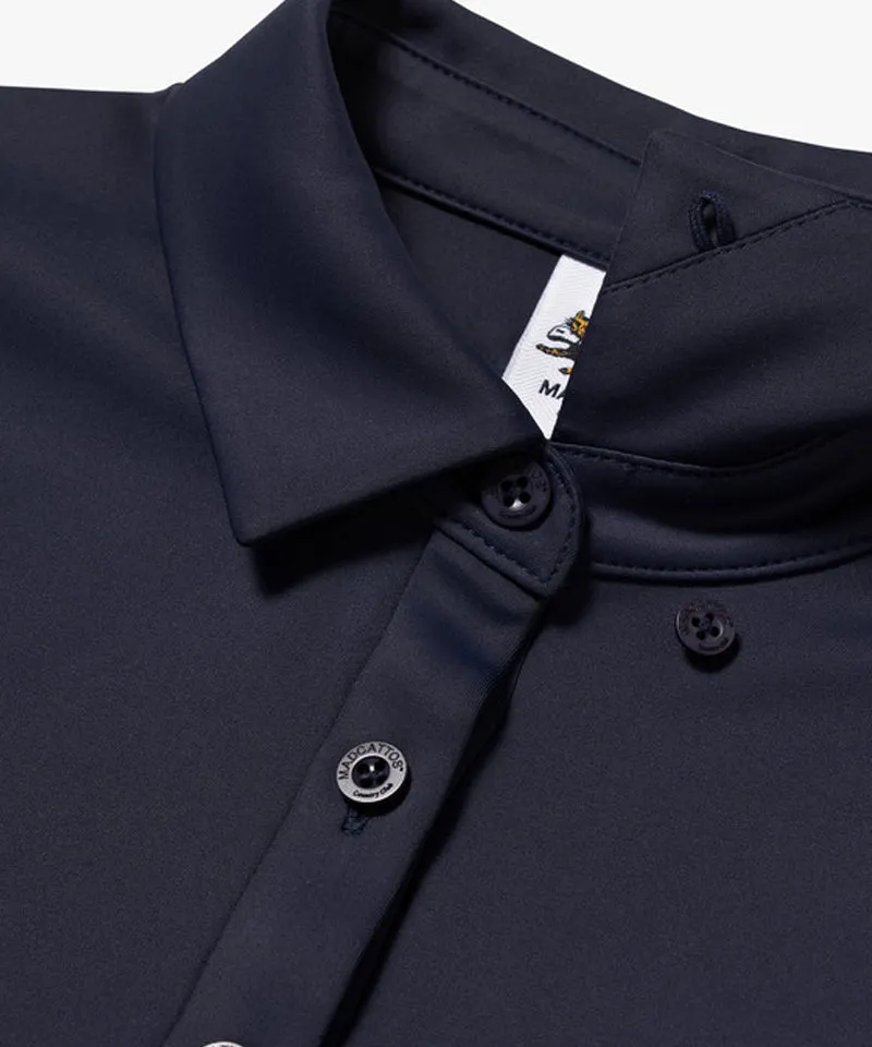 MCC Women's Stretch L/S Polo Shirt - Dark Navy