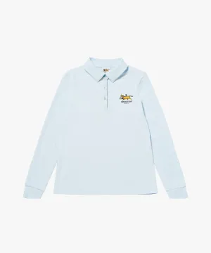 MCC Women's Stretch L/S Polo Shirt - Sky Blue