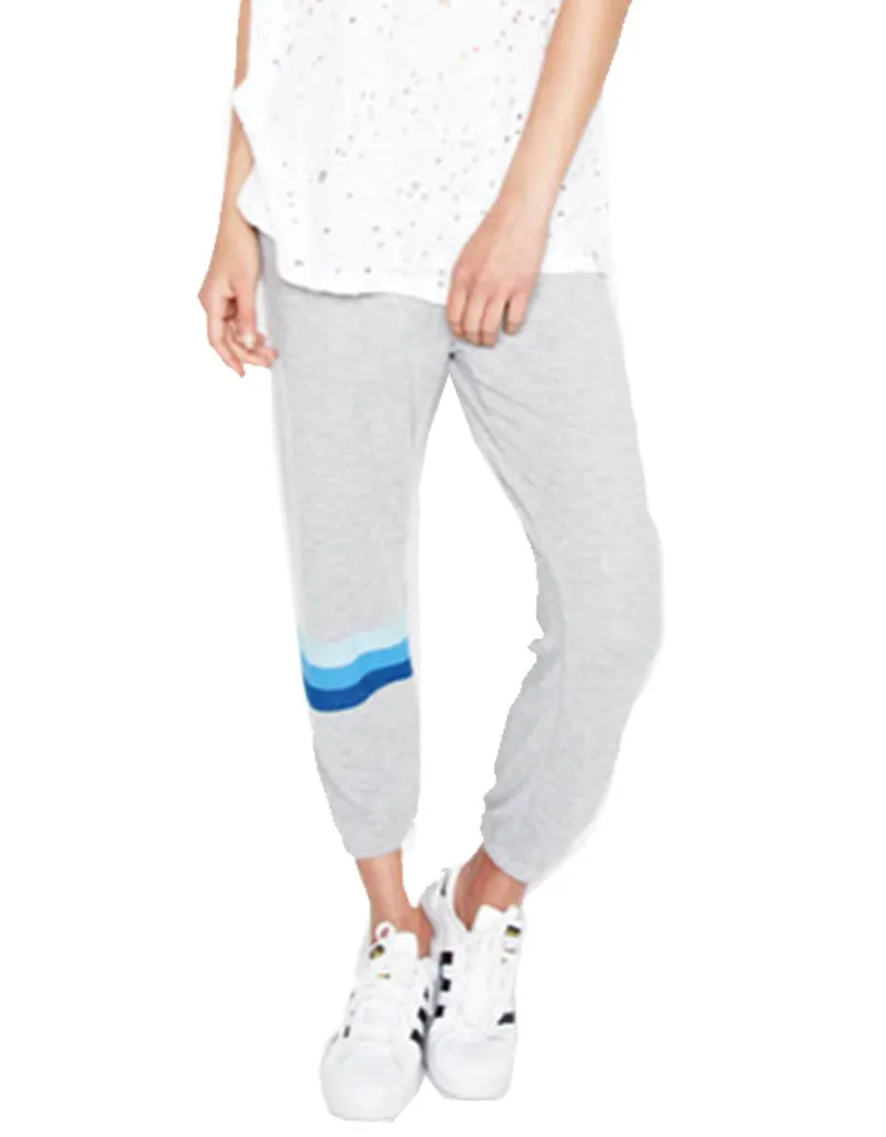 Michael Lauren Nate Crop Sweatpant in Heather Grey