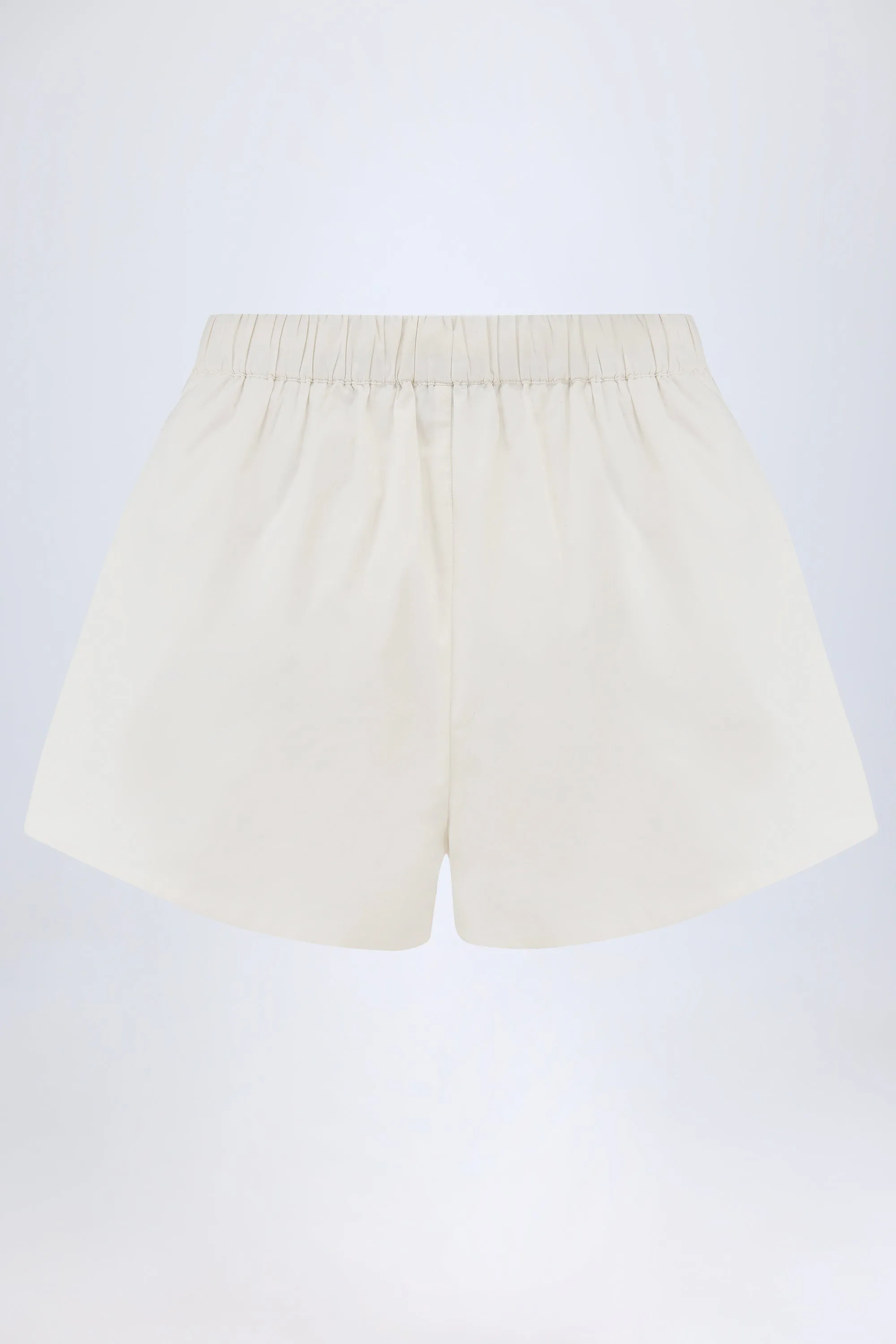 Mid-Rise Shorts in White