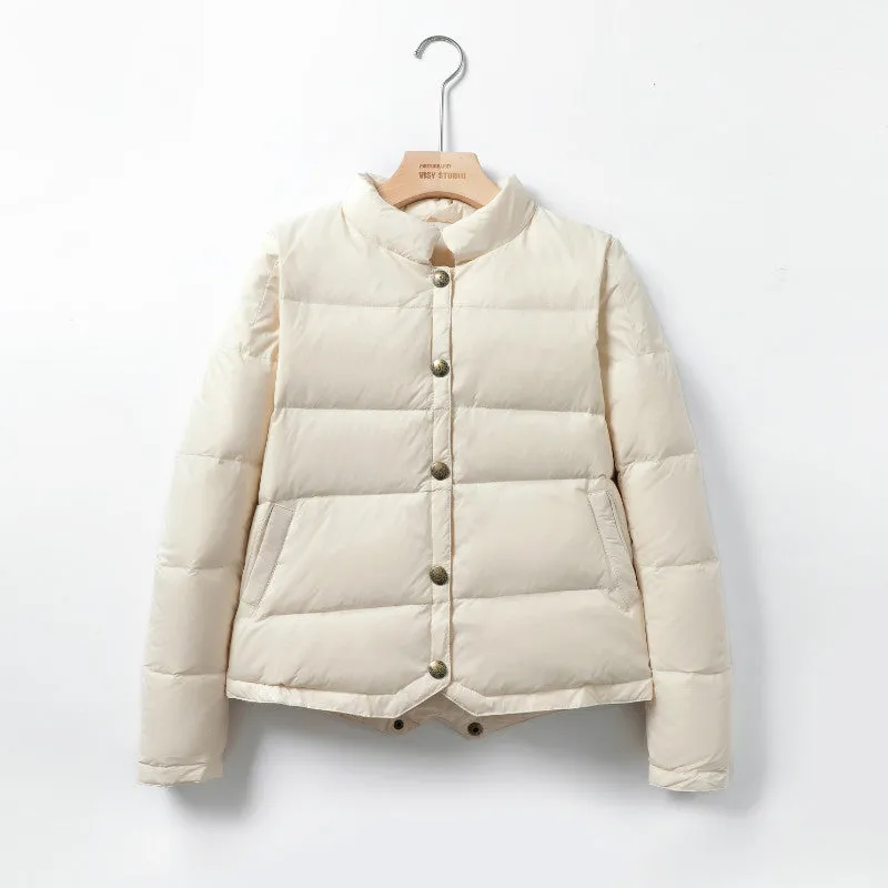 Minda™ | Retro Style Short Thermal Down Jacket