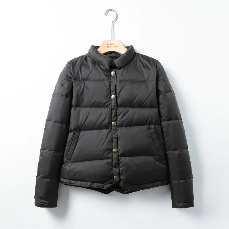 Minda™ | Retro Style Short Thermal Down Jacket