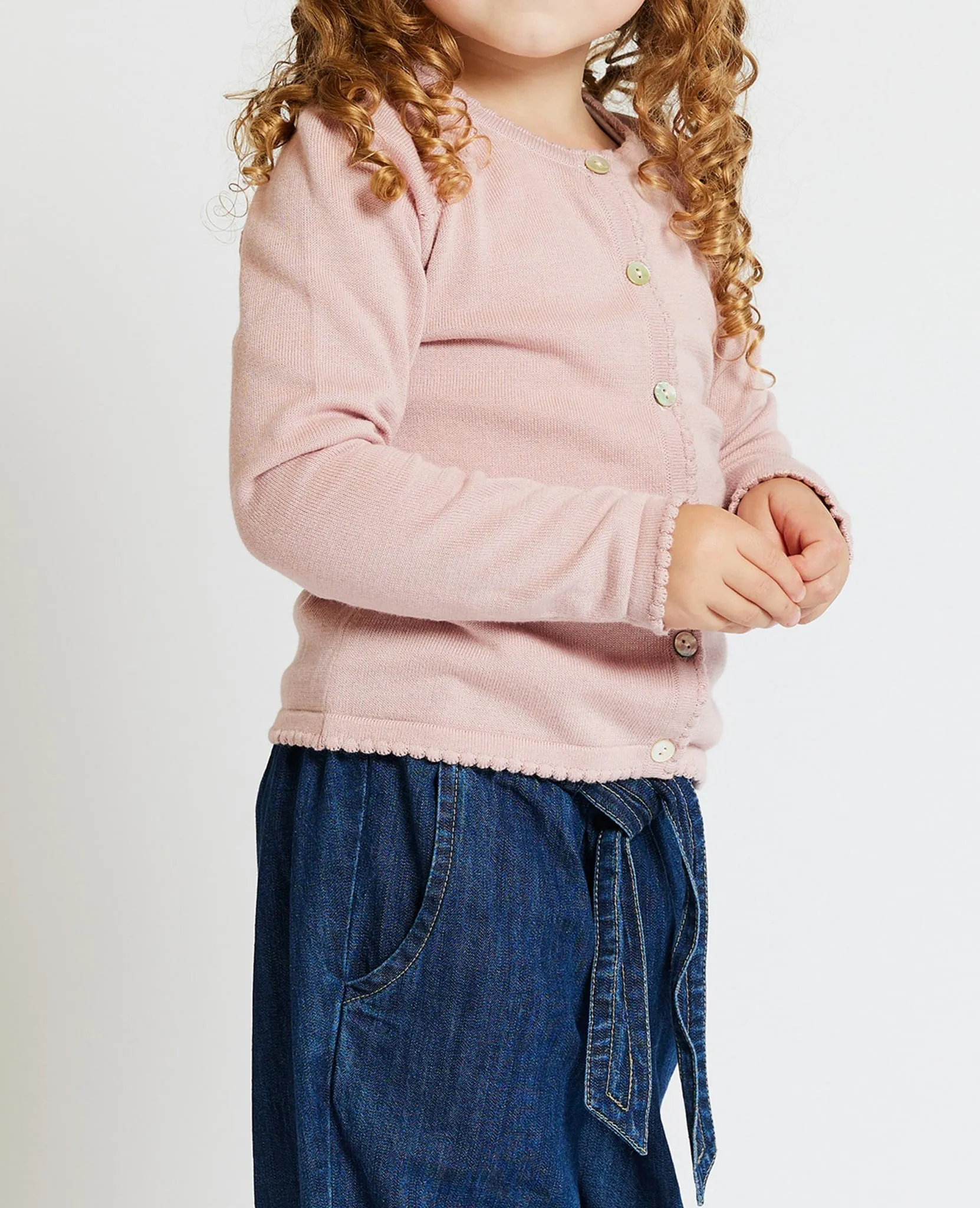 MINI BASIC LIGHT KNIT CARDIGAN
