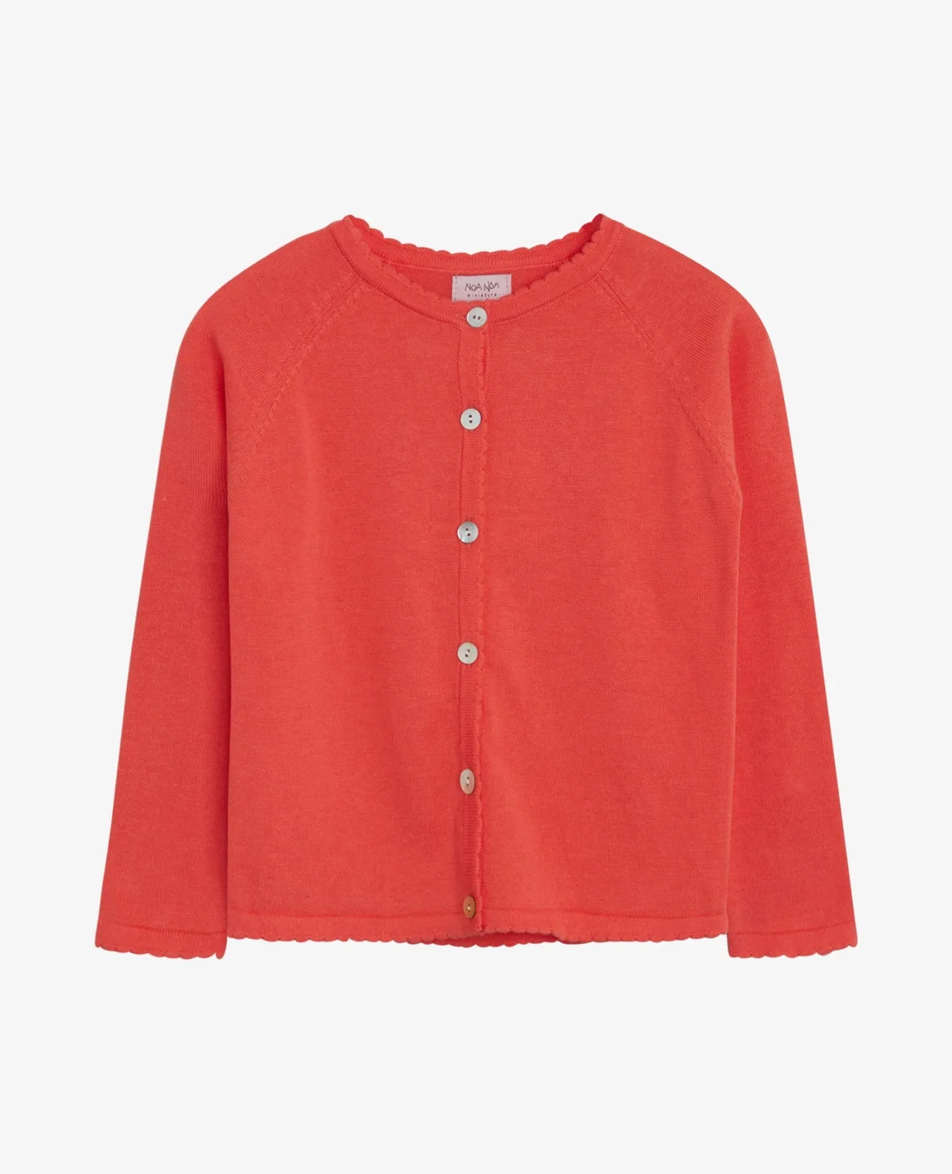 MINI BASIC ORGANIC LIGHT KNIT CARDIGAN