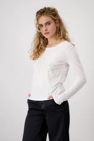 Monari T-shirt with Decorative Lettering 808578