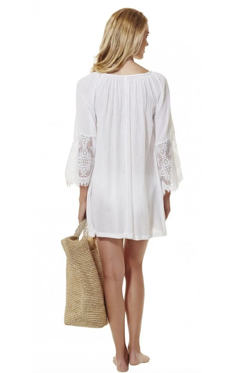 Montage Short Kaftan White