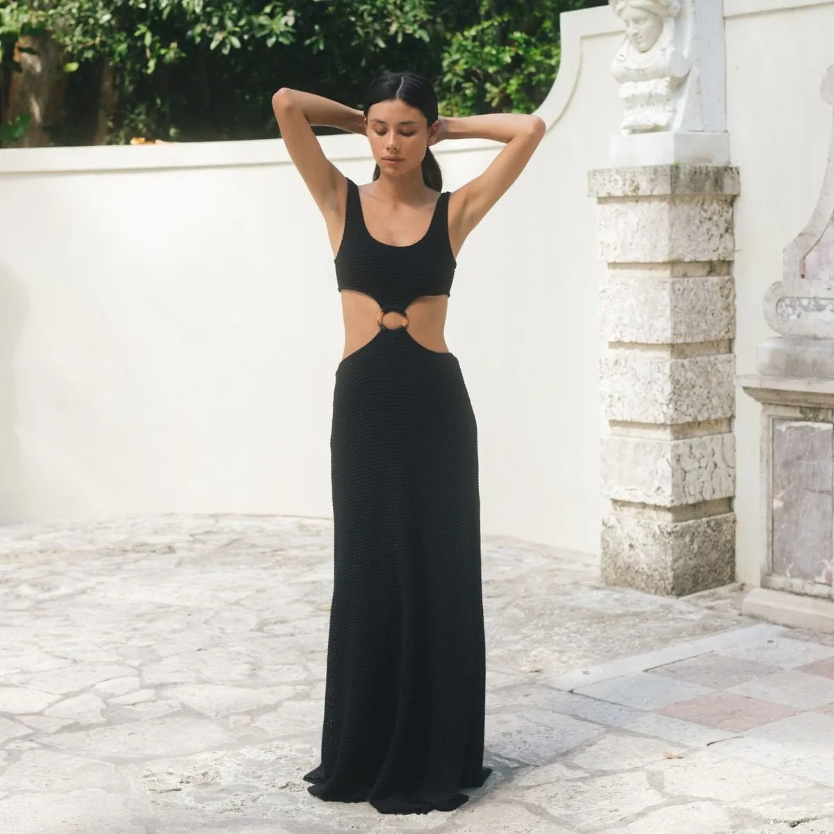 Montce | Black Crochet Ky Dress