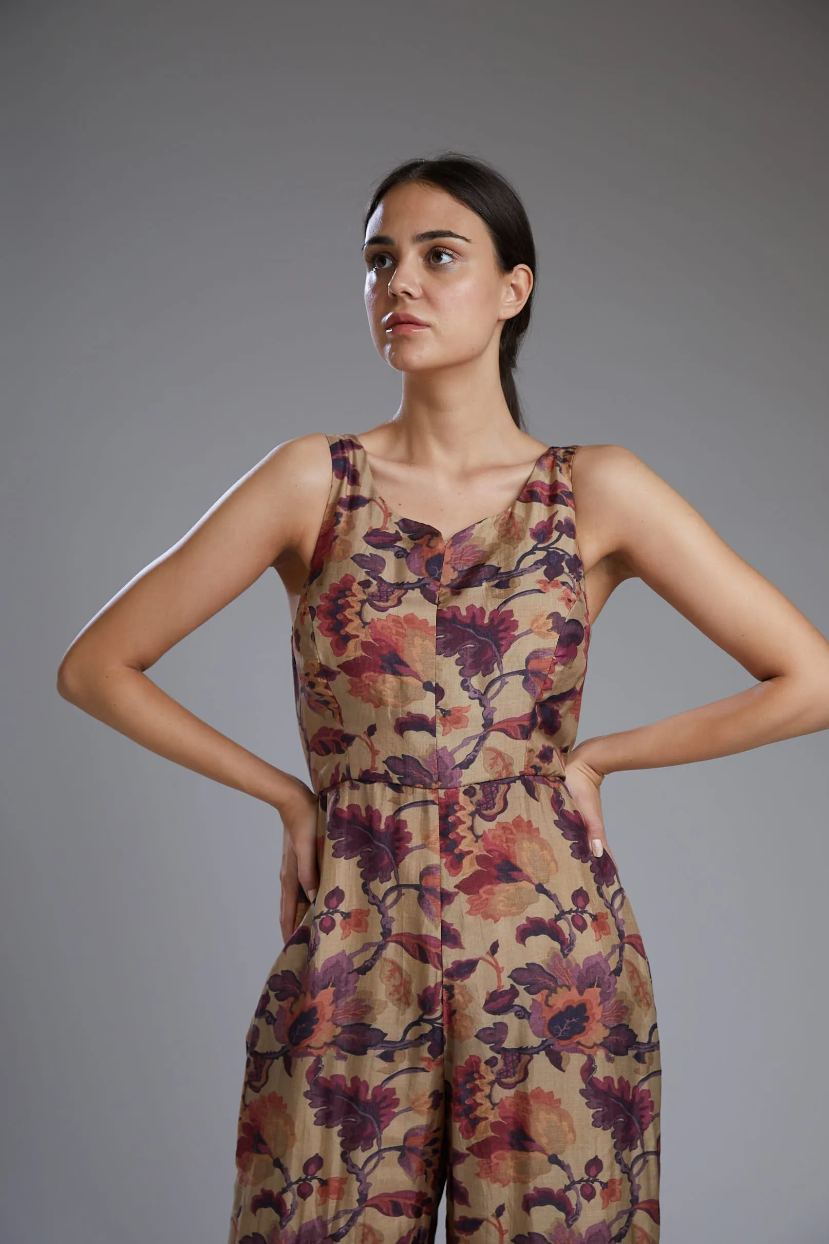 Multicolor Floral Jumpsuit