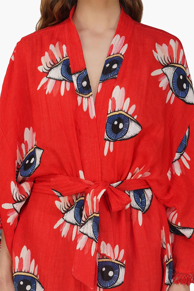 Mystery Eye Red Cover Up