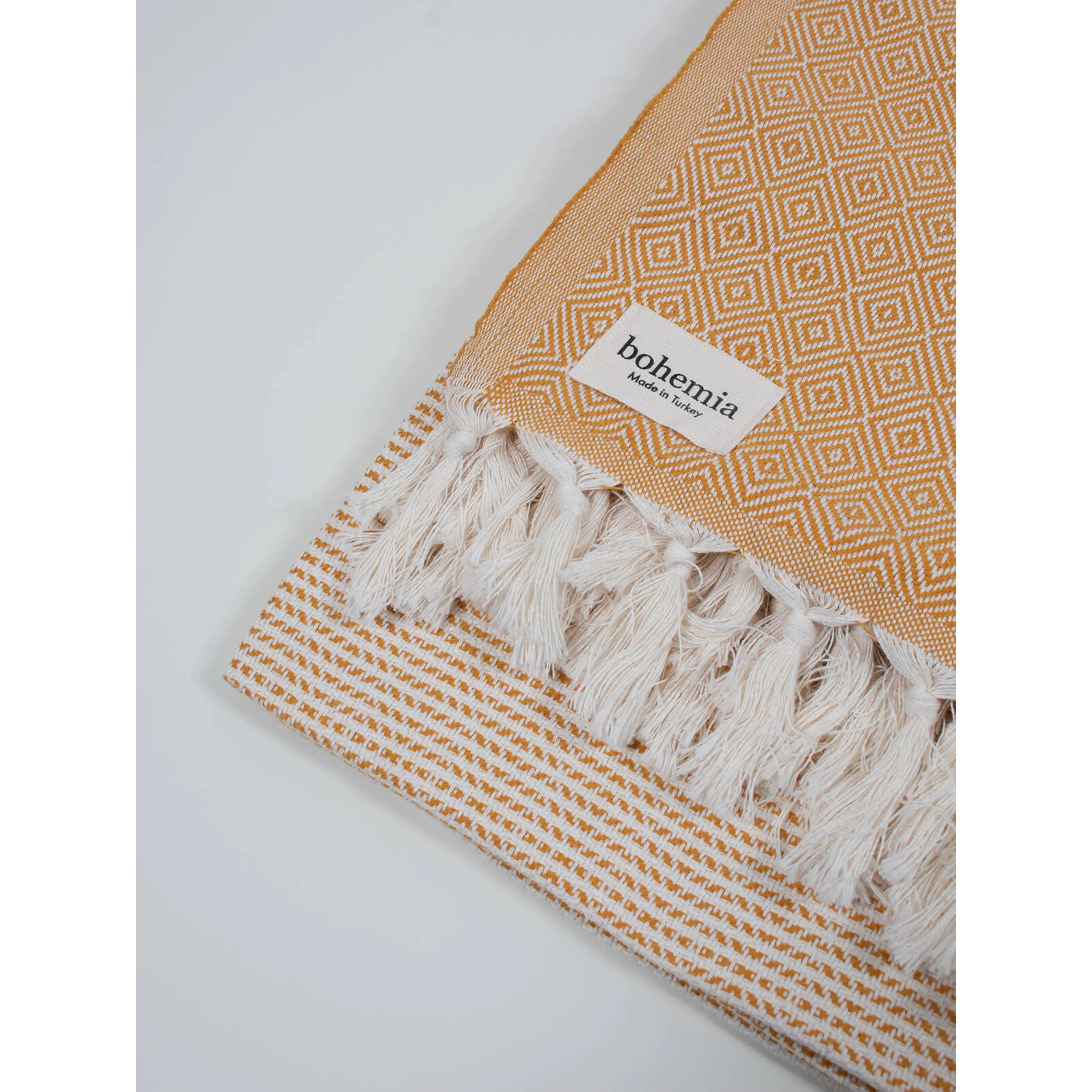 Nordic Dot Hammam Towel - Mustard