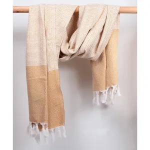 Nordic Dot Hammam Towel - Mustard