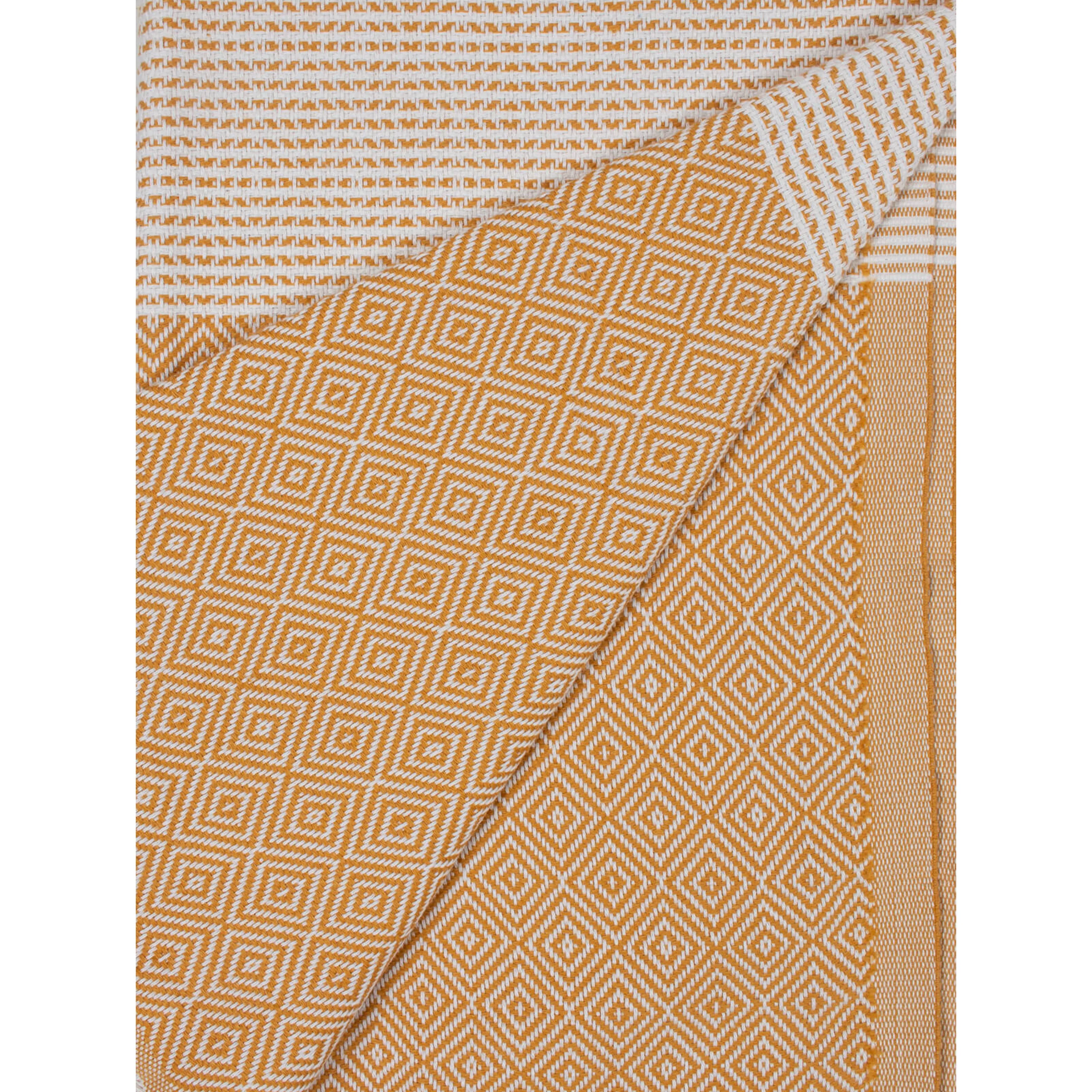 Nordic Dot Hammam Towel - Mustard