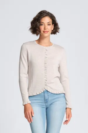 Optimum Frill Trim Cardigan 7006