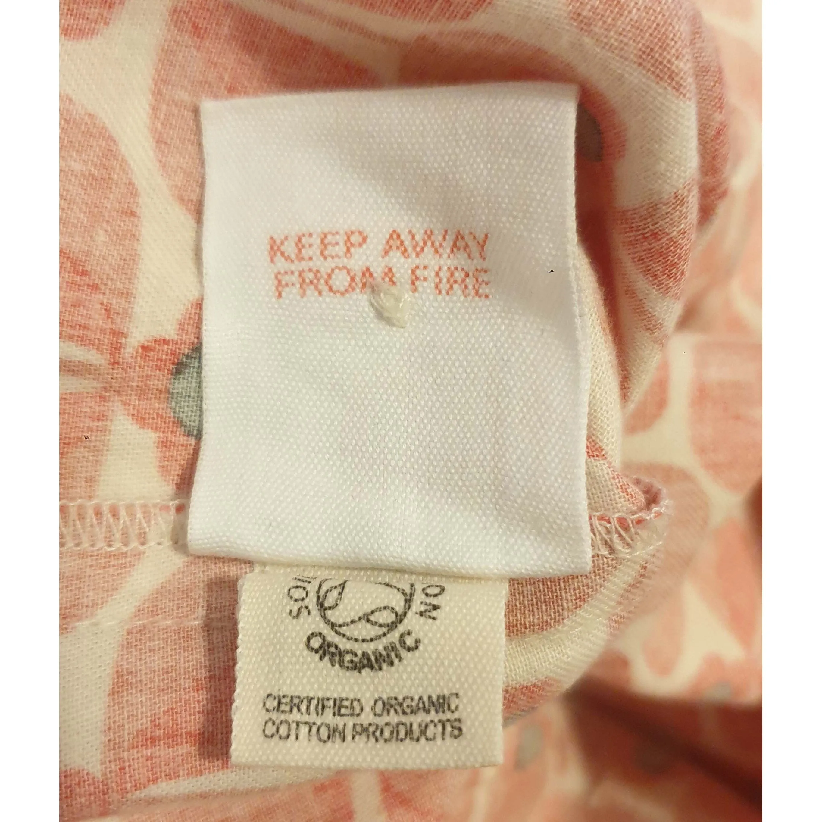 Orla Kierly x People Tree preloved red print tee shirt with front pockets size 8