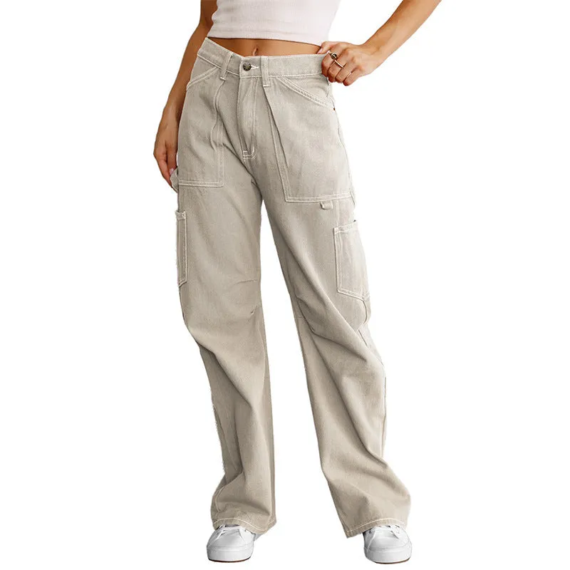 Owronline - Baggy Drop Rise Cargo Jeans