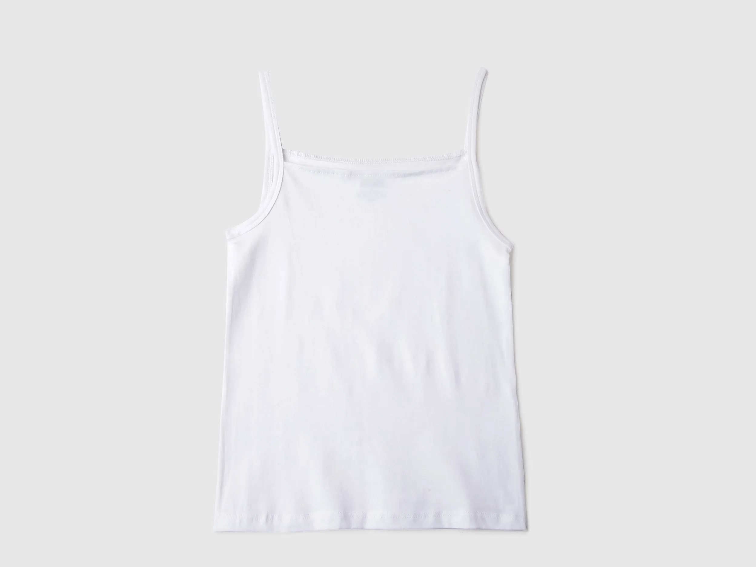 Pack of 2 Regular Fit Box Neck Solid Colour Camisole