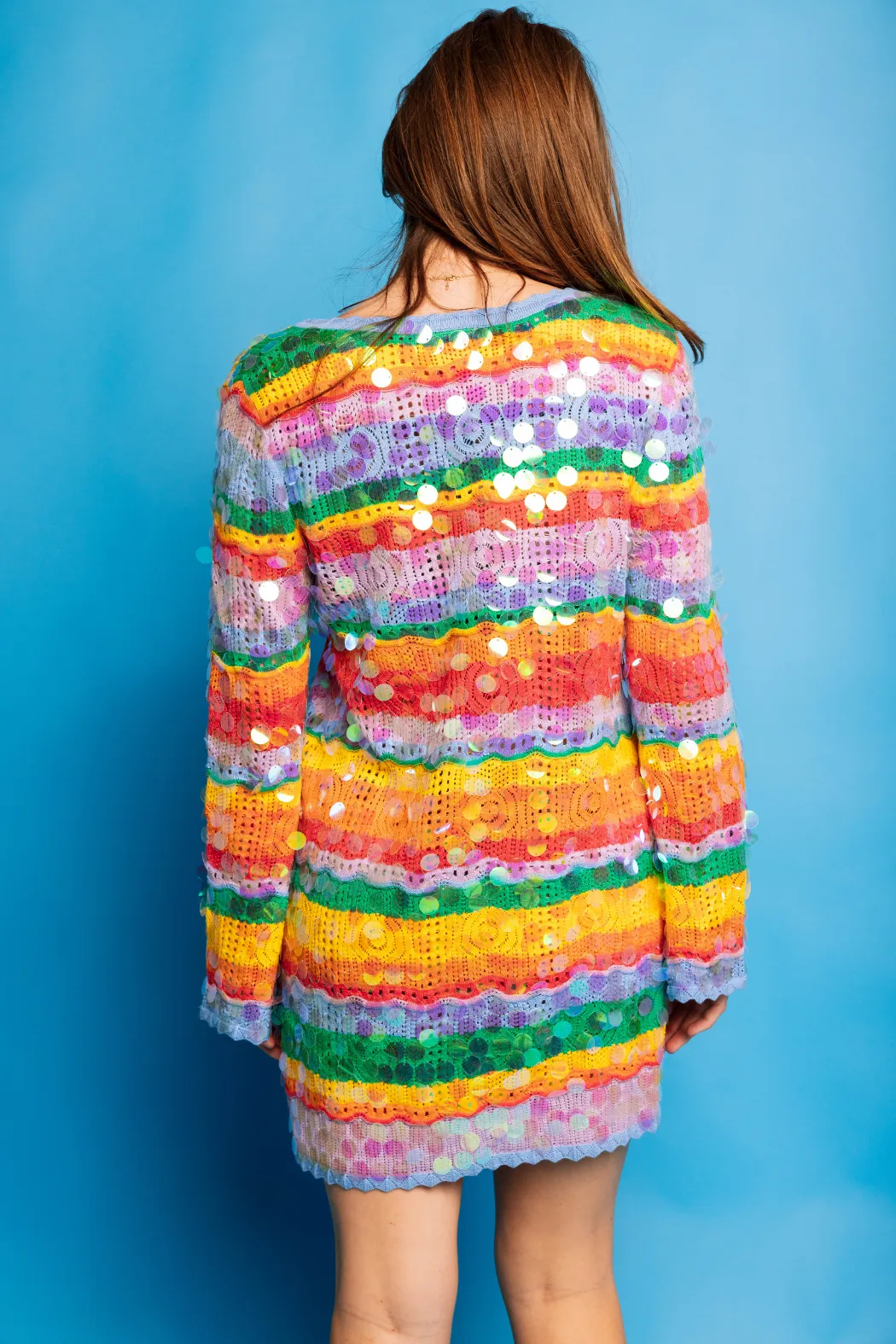 Paillette Knit Dress