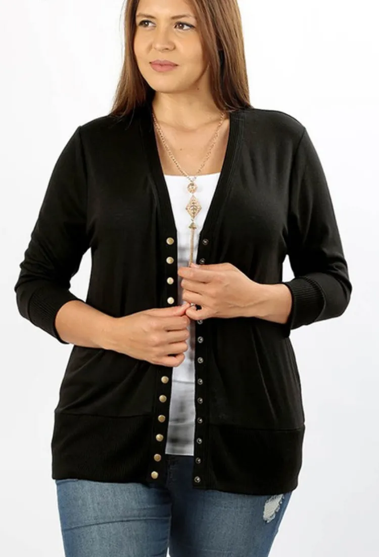 Perfect Sweater Cardigan     20 Colors S-3X
