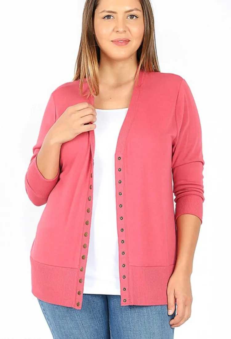 Perfect Sweater Cardigan     20 Colors S-3X