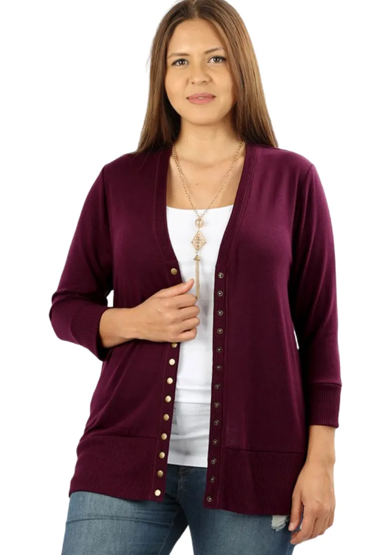 Perfect Sweater Cardigan     20 Colors S-3X