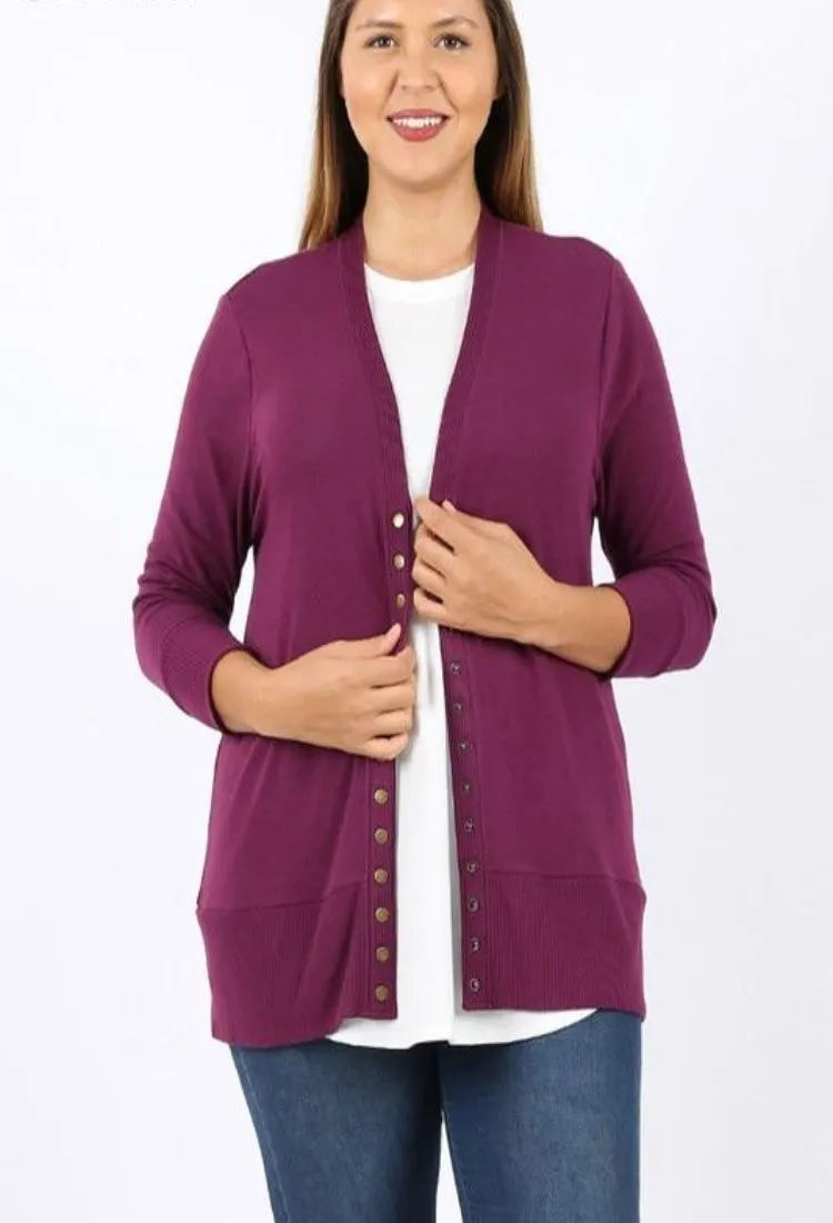 Perfect Sweater Cardigan     20 Colors S-3X