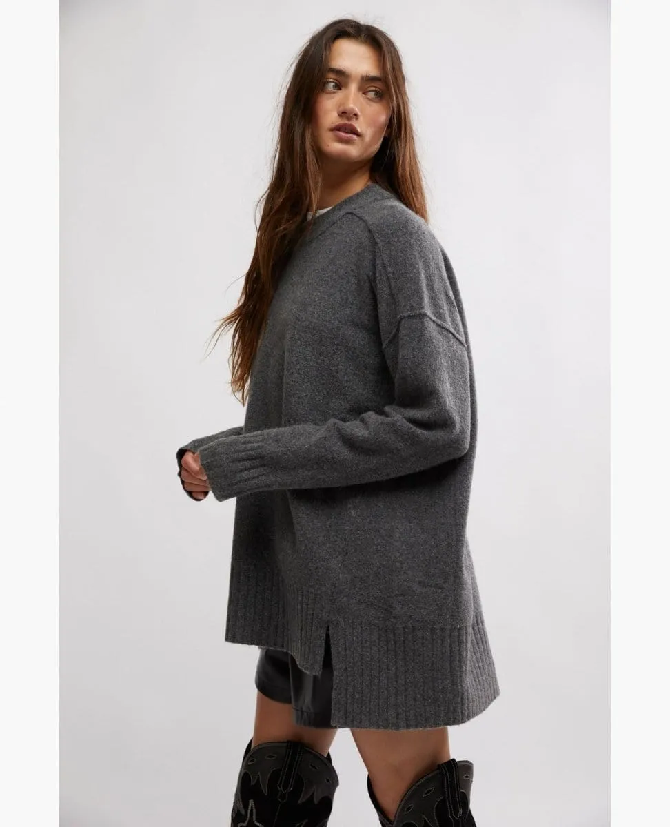Phoebe Pullover Dark Heather Grey