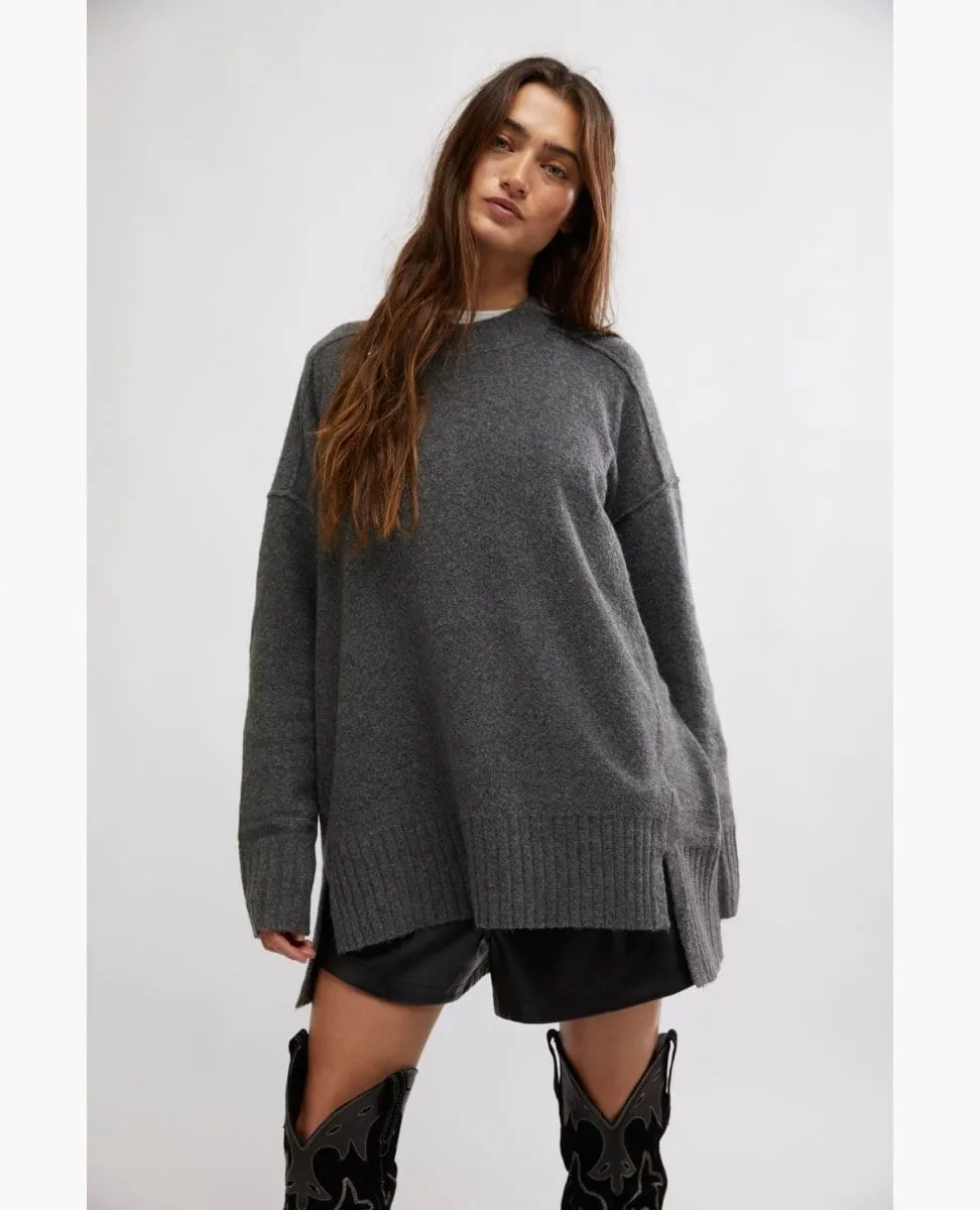 Phoebe Pullover Dark Heather Grey