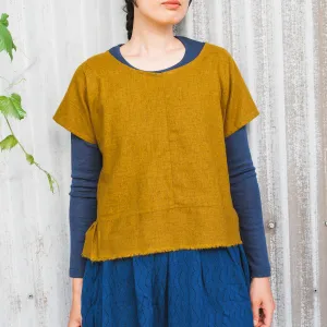 Pieces Top - Organic Linen/Cotton - Dijon (Women S-L)