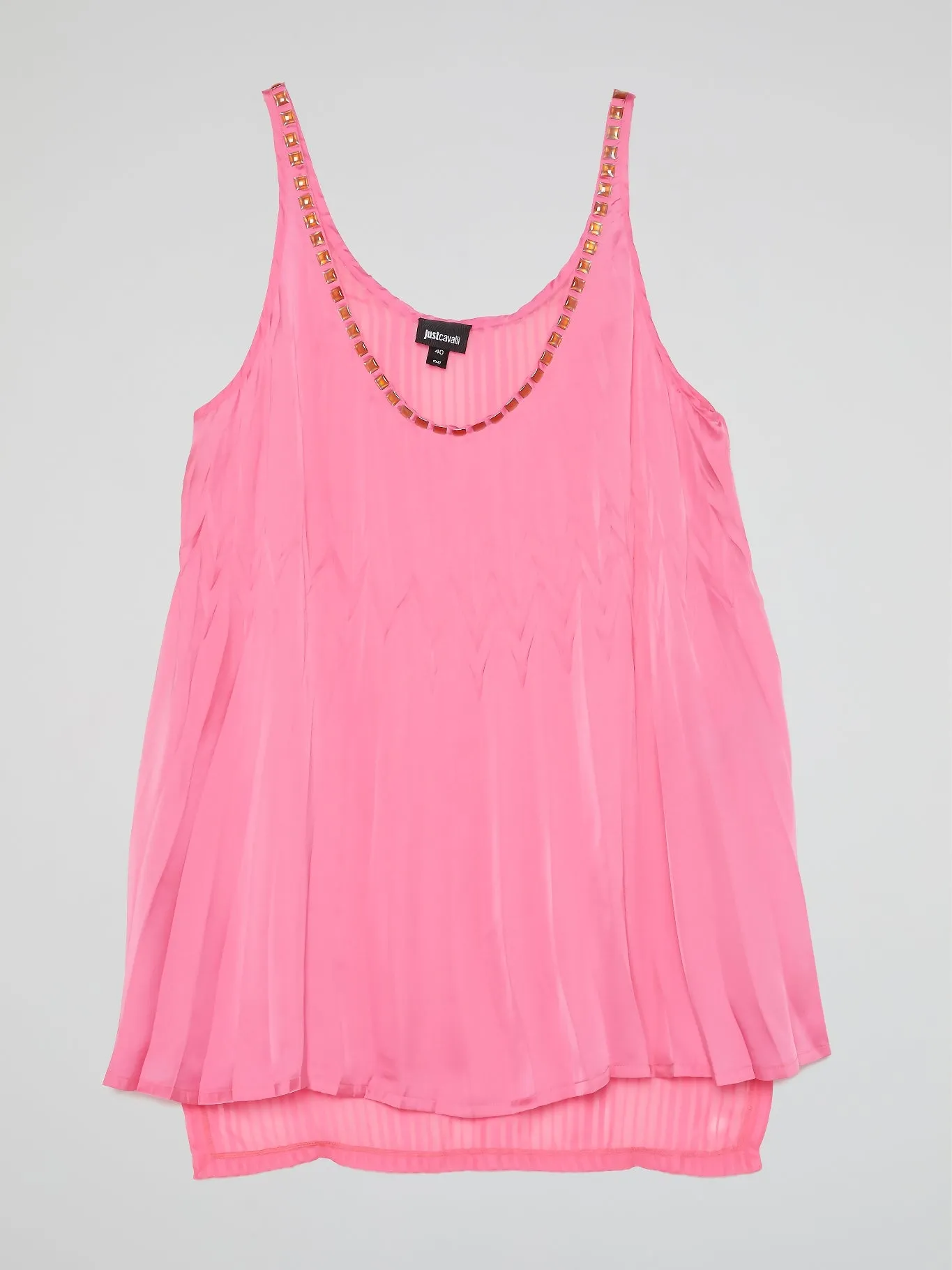 Pink Embellished Sleeveless Top