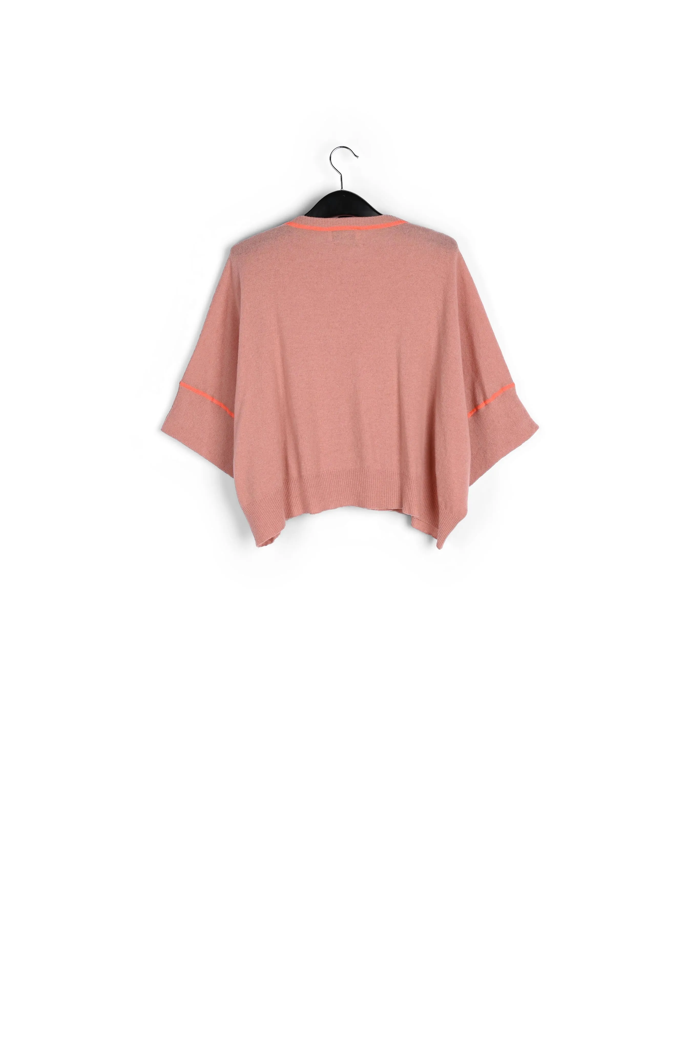 Pink merino wool and cashmere sweater