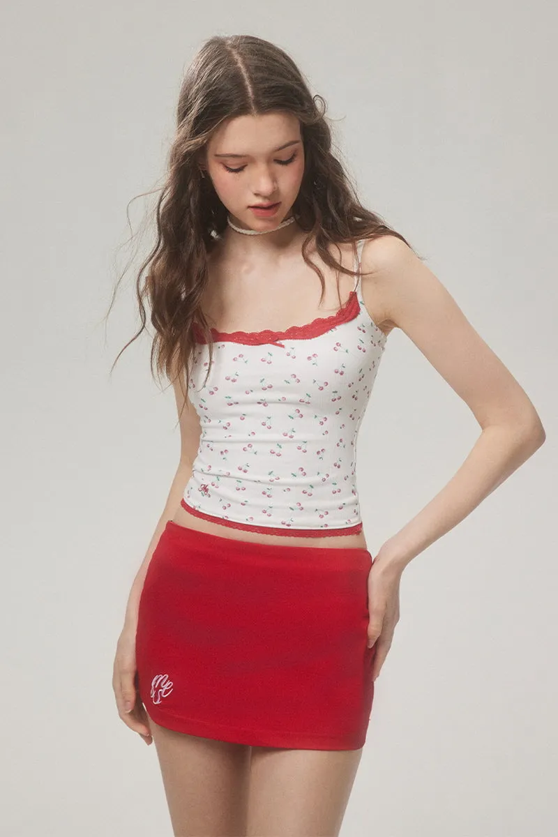 Polka Dot / Cherry Lace Tank