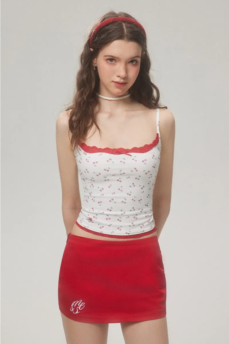 Polka Dot / Cherry Lace Tank