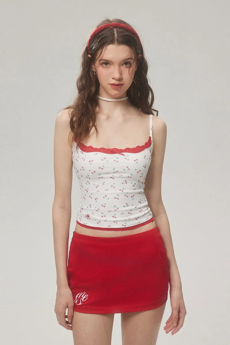 Polka Dot / Cherry Lace Tank