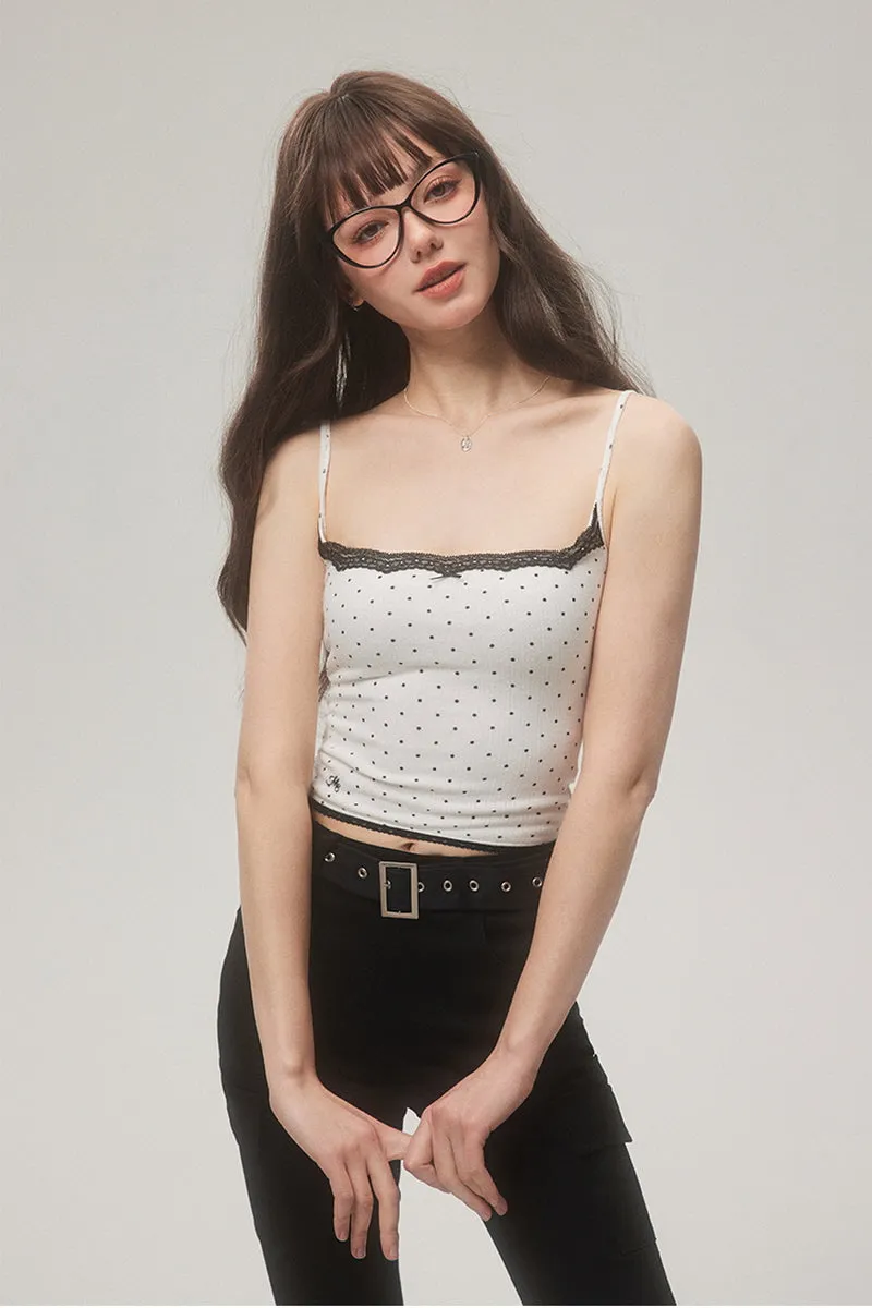 Polka Dot / Cherry Lace Tank