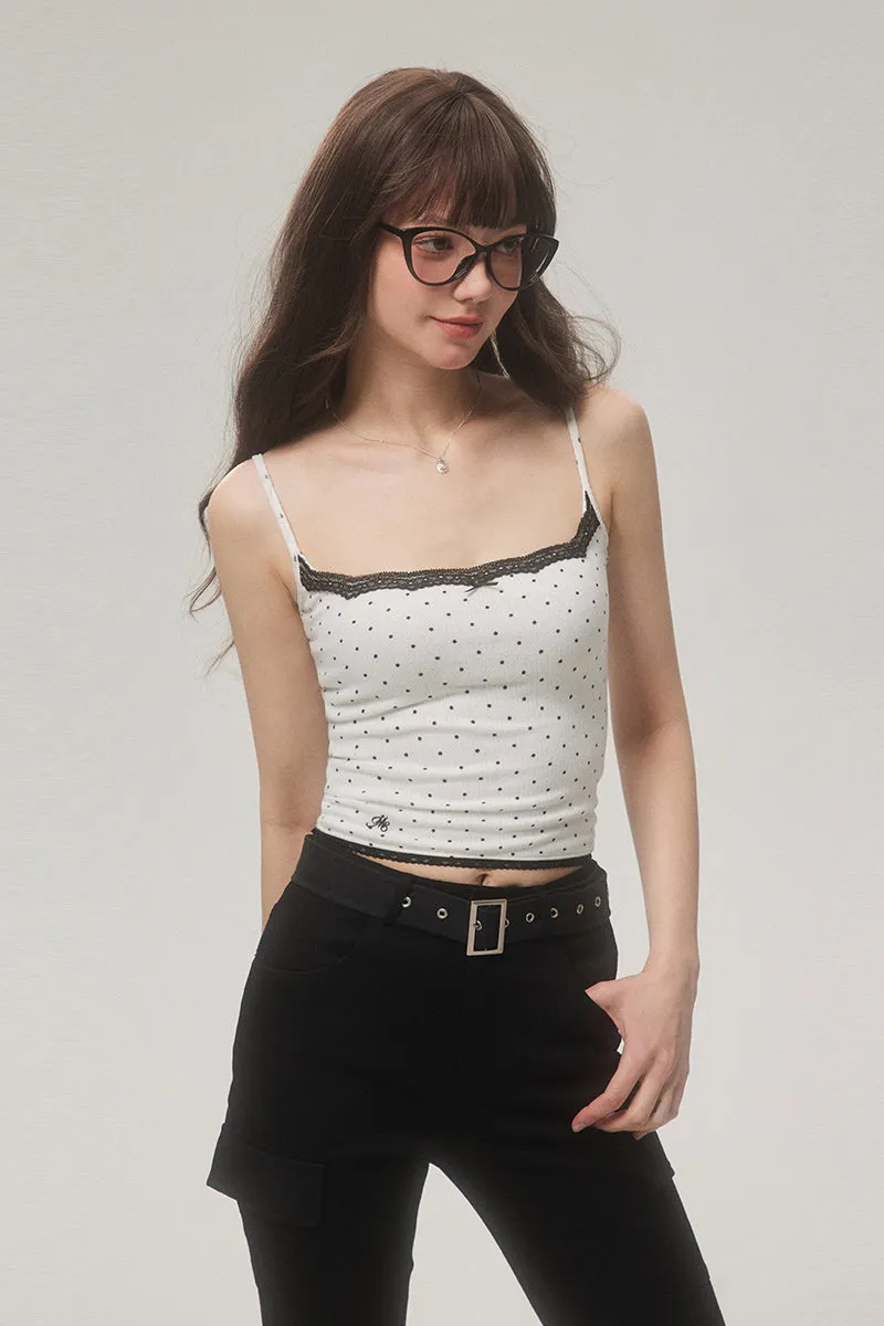 Polka Dot / Cherry Lace Tank