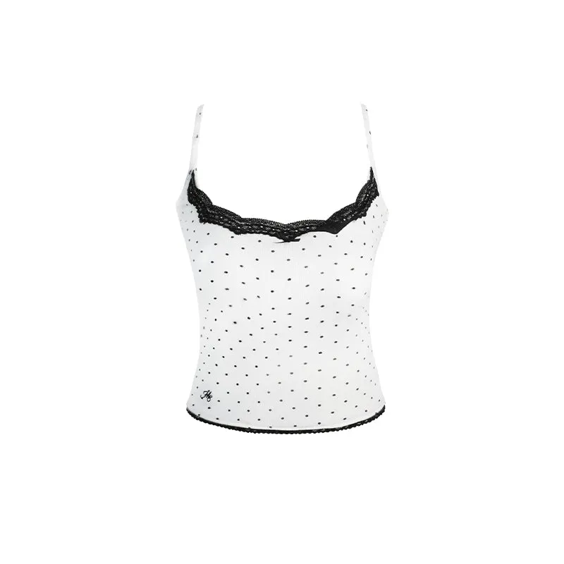 Polka Dot / Cherry Lace Tank